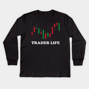 Trader Life ✅ Kids Long Sleeve T-Shirt